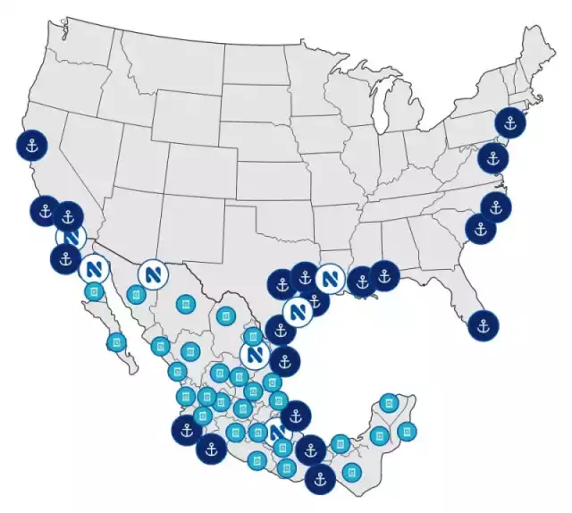 Mapa de cobertura Noxguard México